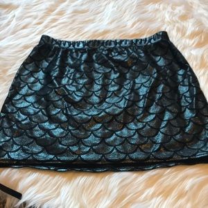Mermaid print skirt